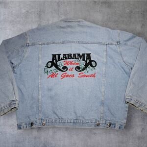 Alabama Band Country Music Denim Jacket Men's XXL 2XL When It All Goes South